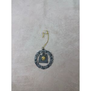 Yellowstone National Park Pewter Christmas Ornament Travel Holiday Wyoming